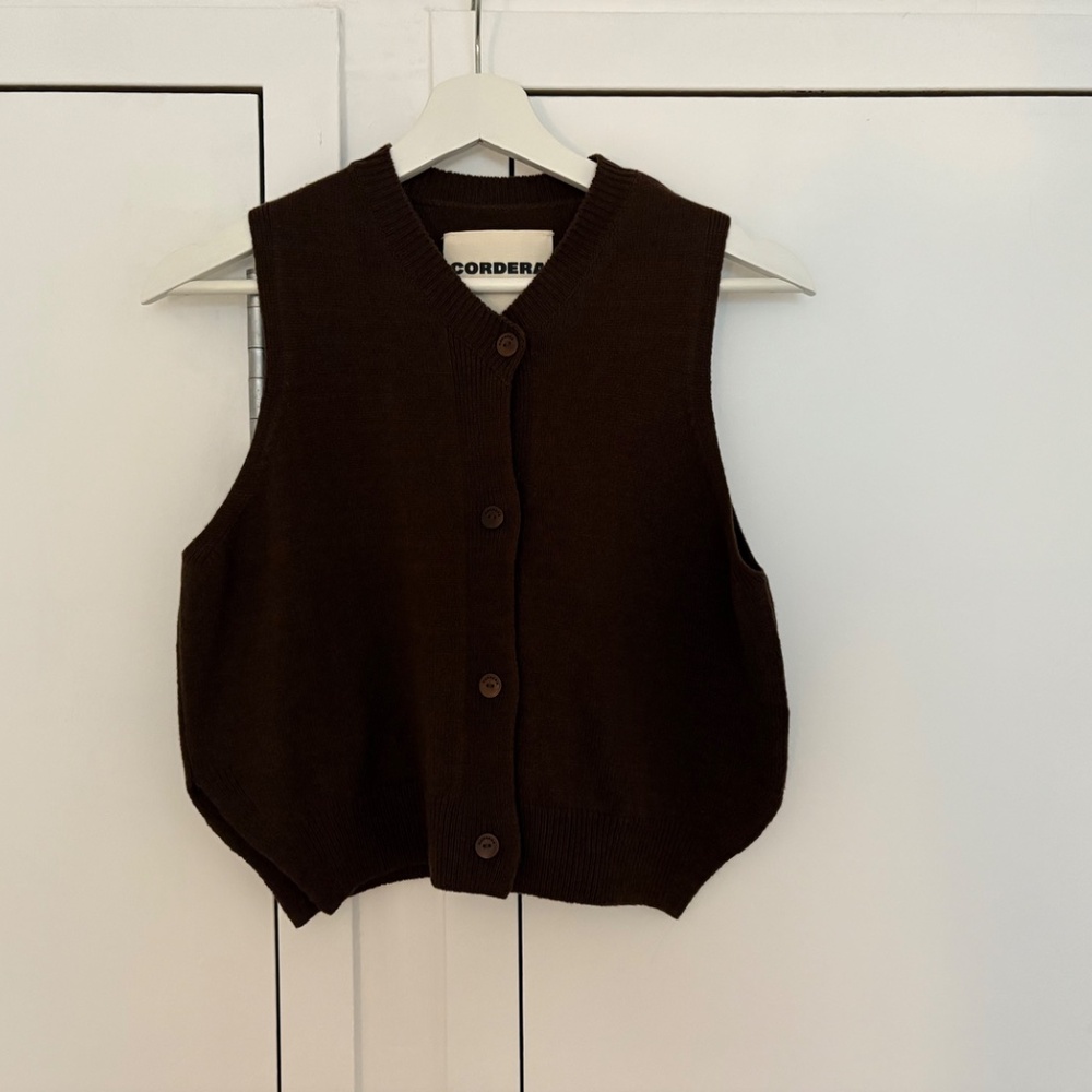 Cordera Brown Merino Wool & Cashmere Vest